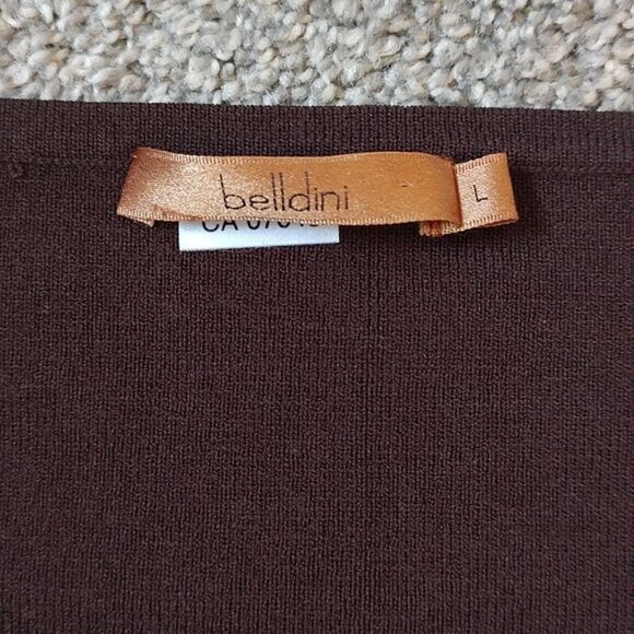 Women's Size Large Belldini Sleeveless Brown Top With Floral & Lace Detailing - Picture 8 of 10
